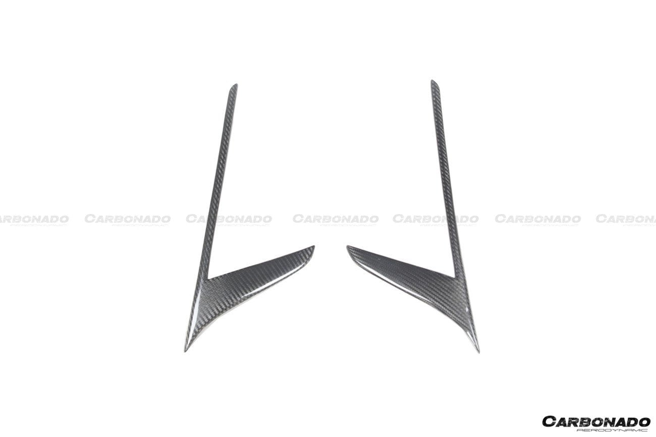 2020 - 2025 Maserati MC20 NVT Style Dry Carbon Fiber Quarter Panel Side Vent Scoops